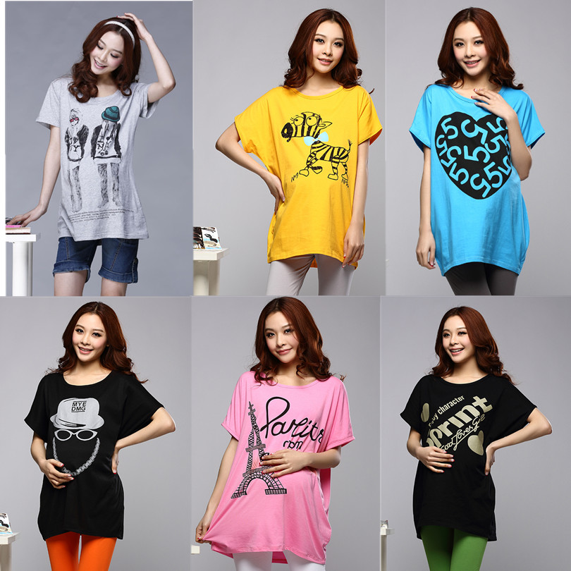 Maternity summer 2013 t-shirt 100% maternity short-sleeve cotton t-shirt summer maternity sweatshirts