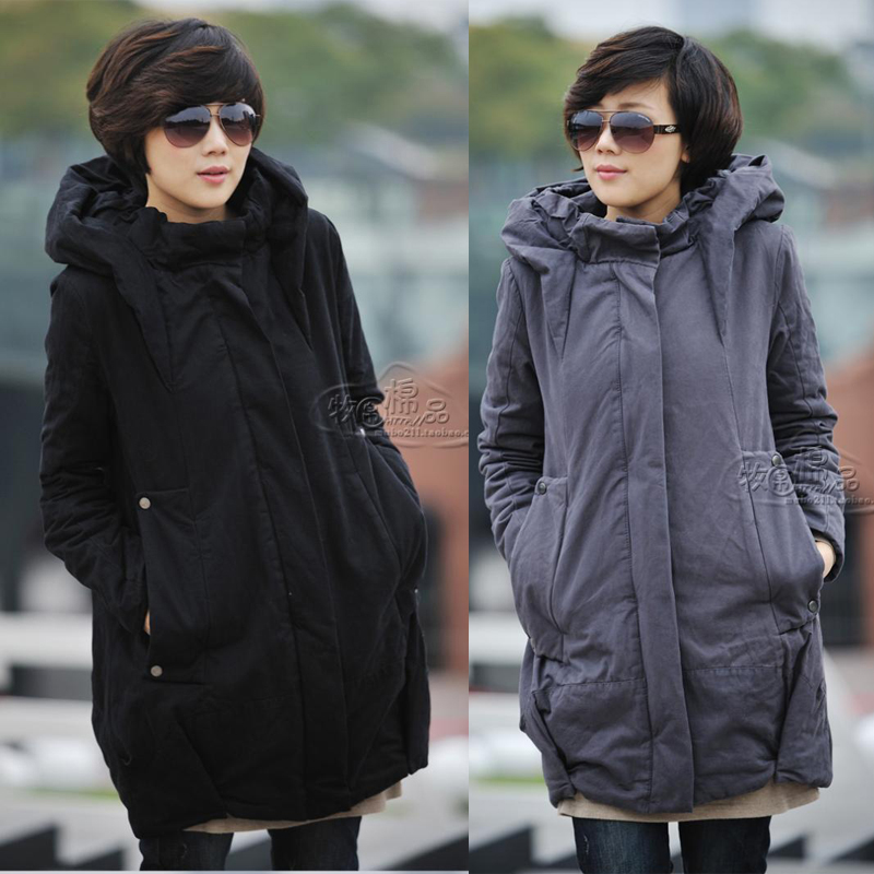 Maternity thickening cotton-padded jacket winter outerwear maternity wadded jacket cotton-padded jacket plus size 100% cotton