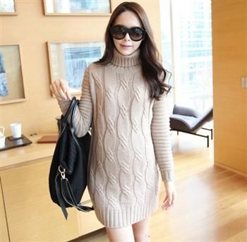 Maternity turtleneck sweater autumn and winter thickening maternity basic turtleneck shirt tails maternity long sweater