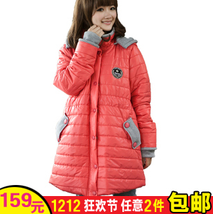 Maternity  wadded jacket  clothing winter set wadded jacket thickening  top  cotton-padded jacket