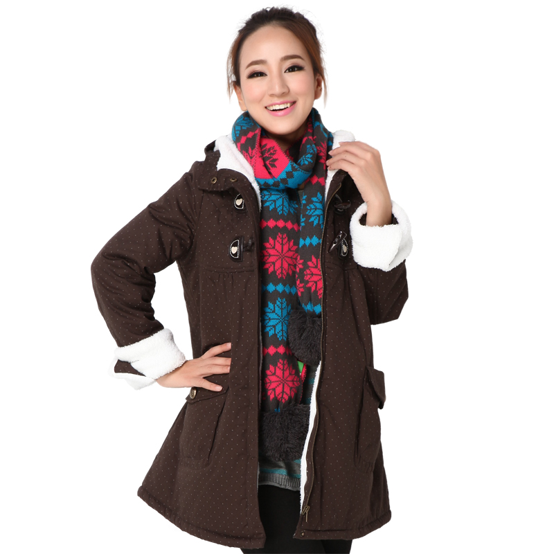 Maternity wadded jacket  clothing winter thickening  outerwear overcoat  cotton-padded jacket free shipping