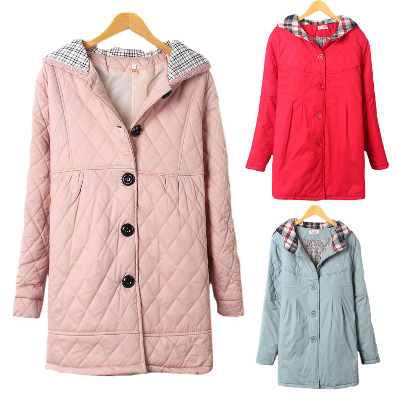 Maternity wadded jacket cotton-padded jacket maternity clothing spring and autumn outerwear maternity thickening cotton-padded