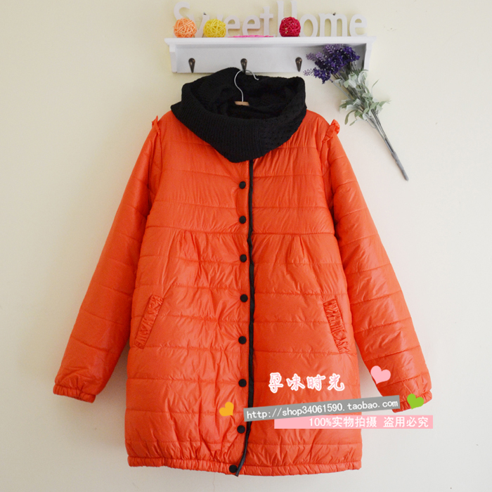 Maternity wadded jacket  down coat  clothing winter set thickening  cotton-padded jacket muffler free shipping