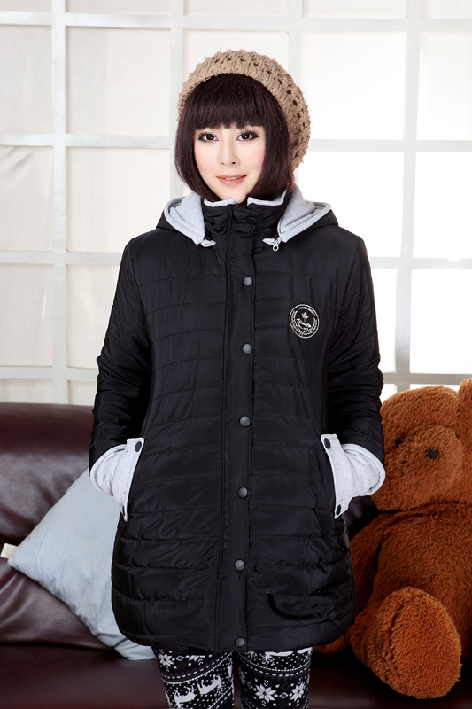 Maternity wadded jacket  down coat  clothing winter top outerwear thickening  cotton-padded jacket free shipping
