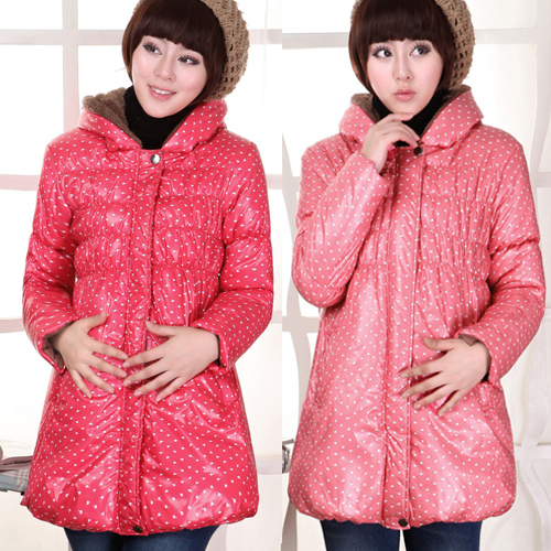 Maternity wadded jacket  down coat  clothing winter top outerwear wadded jacket thickening  free shipping