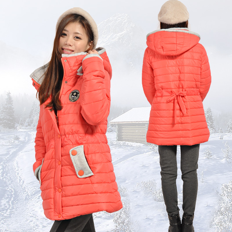 Maternity wadded jacket maternity clothing winter outerwear thickening plus size maternity cotton-padded jacket top
