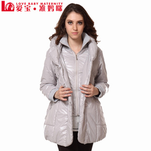 Maternity wadded jacket maternity clothing winter set plus size thickening maternity top maternity cotton-padded jacket