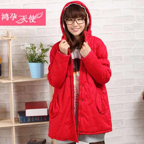 Maternity wadded jacket maternity clothing winter set thickening thermal maternity top maternity cotton-padded jacket