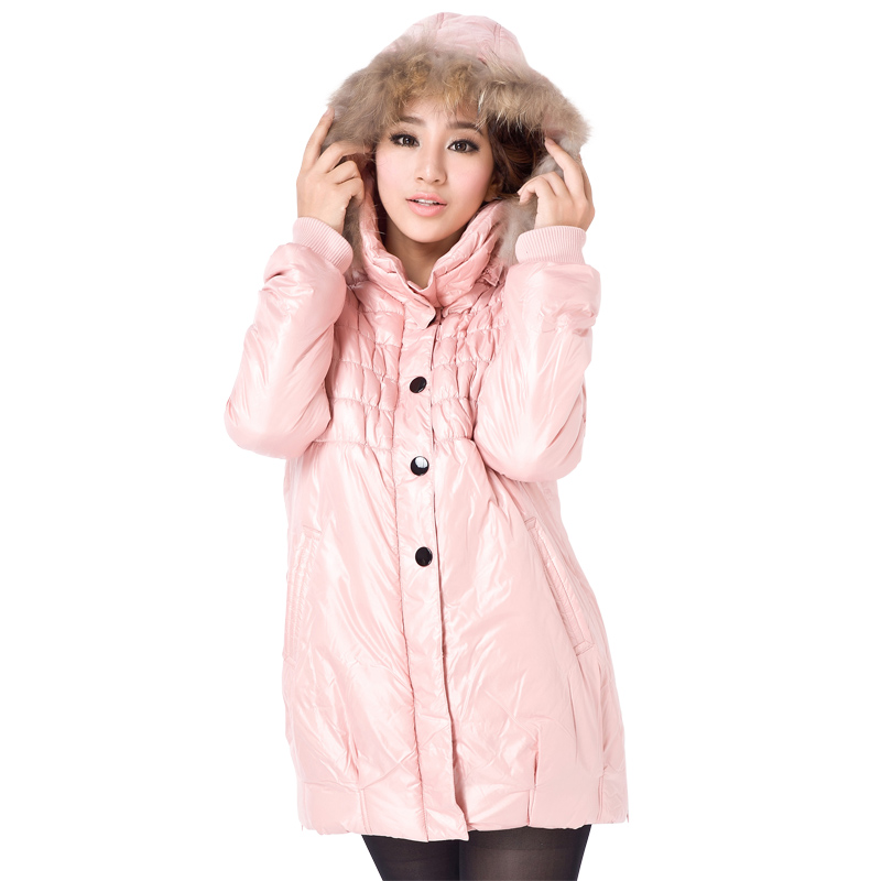 Maternity wadded jacket maternity clothing winter thickening fashion long-sleeve hooded cotton-padded jacket