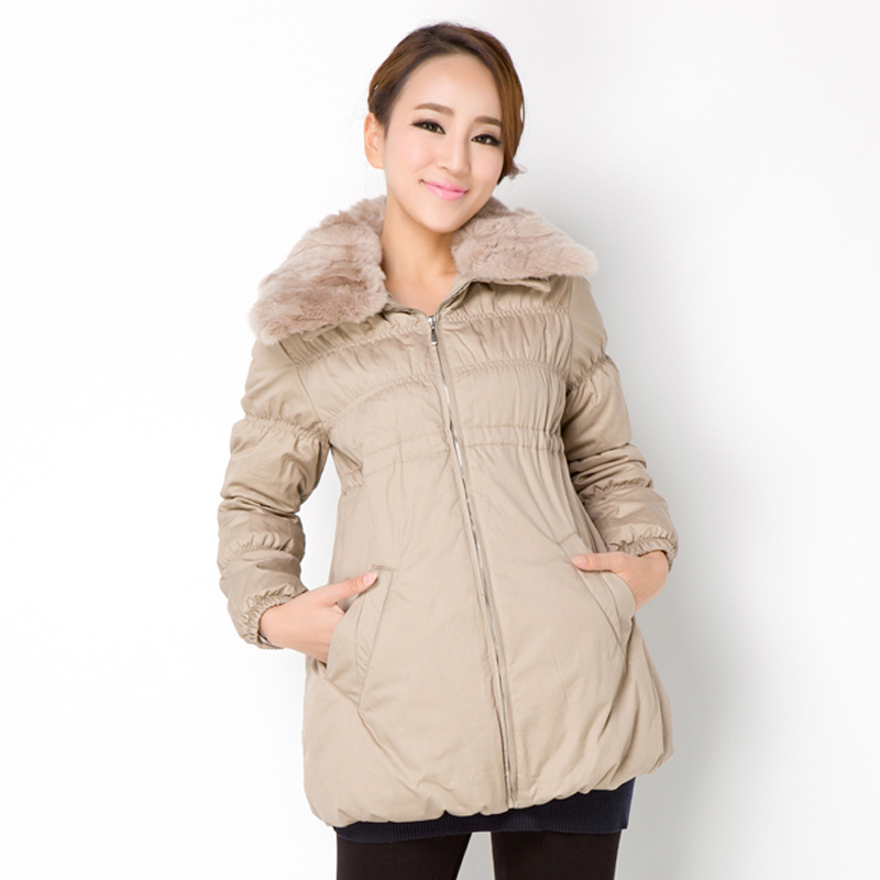 Maternity wadded jacket maternity coat down clothing winter outerwear wadded jacket thickening maternity clothing