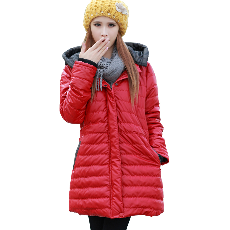 Maternity wadded jacket maternity down coat maternity clothing winter outerwear thickening plus size maternity cotton-padded