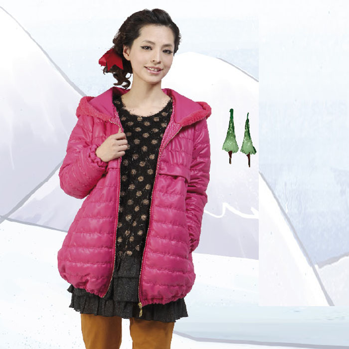 Maternity wadded jacket maternity fashion bright color short design cotton-padded jacket maternity outerwear 24w118