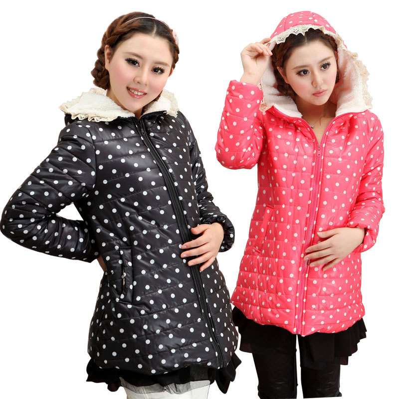 Maternity wadded jacket maternity winter thickening outerwear maternity coat down clothing winter maternity cotton-padded jacket