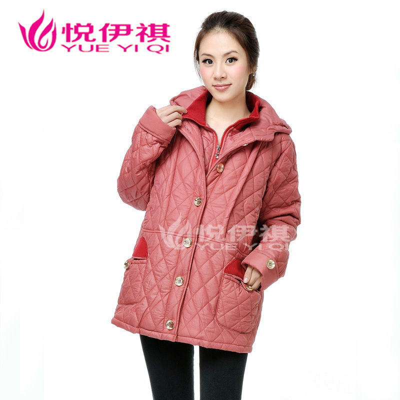 Maternity wadded jacket plus size maternity clothing winter set wadded jacket thickening maternity cotton-padded jacket