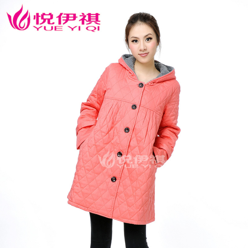Maternity wadded jacket plus size maternity clothing winter wadded jacket thickening maternity cotton-padded jacket thin