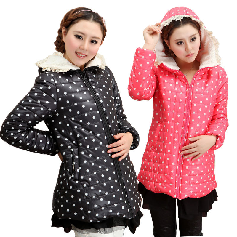 Maternity wadded jacket thickening  winter outerwear  down coat  clothing winter  free shipping