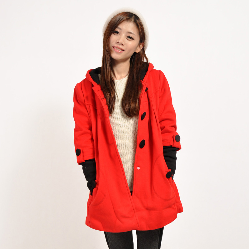 Maternity wadded jacket winter maternity thickening plus velvet outerwear thermal top winter wadded jacket outerwear