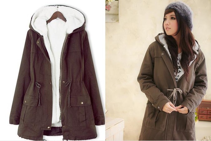 Maternity wadded jacket winter plus wool thickening cotton-padded jacket maternity clothing plus size coat cq3011