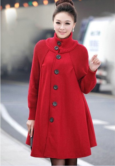 Maternity winter maternity clothing winter outerwear plus size long design cloak woolen overcoat woolen maternity outerwear