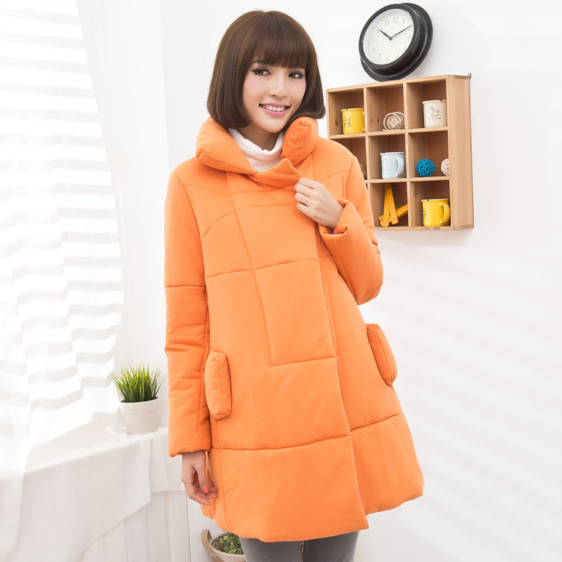 Maternity winter outerwear cotton-padded jacket maternity wadded jacket thickening maternity clothing winter outerwear p11012