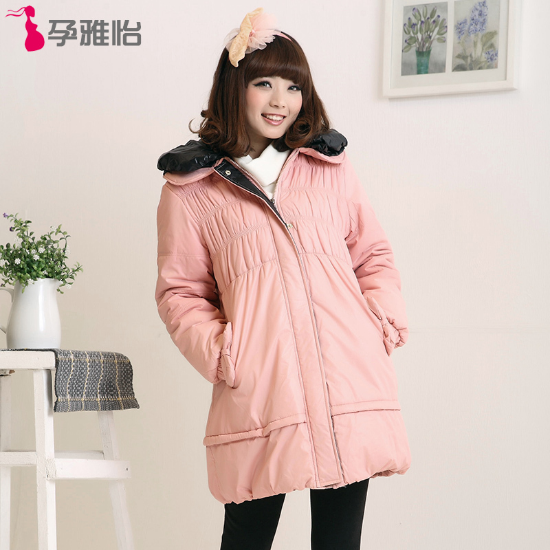 Maternity winter outerwear maternity thickening cotton-padded jacket involucres maternity wadded jacket thickening thermal