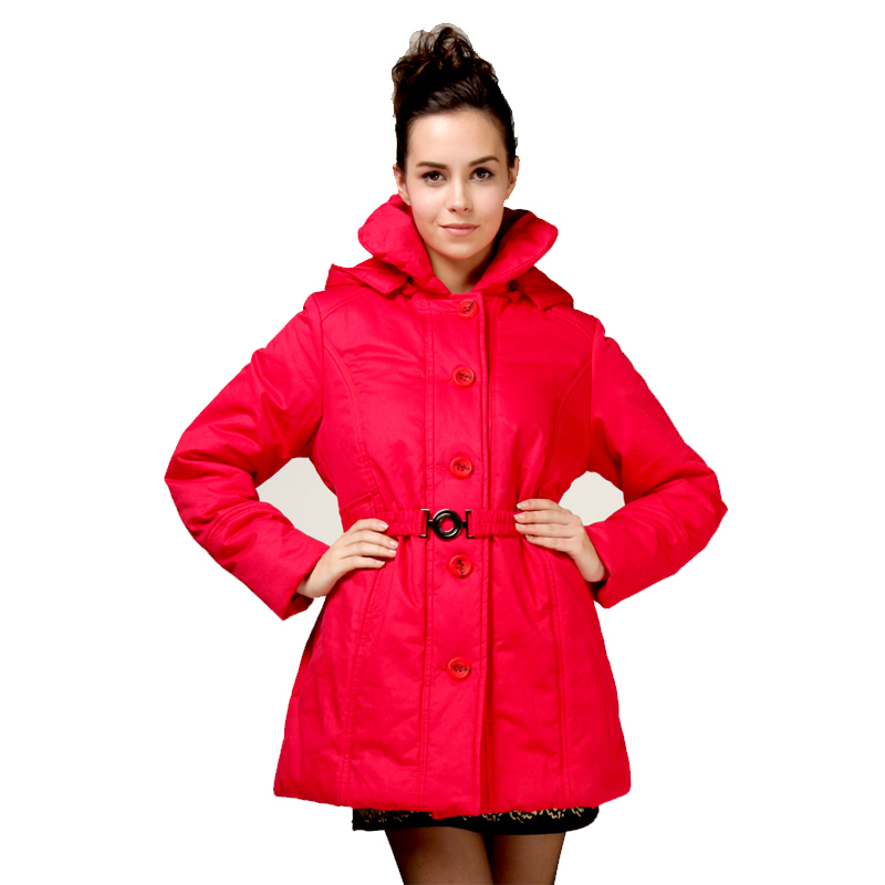Maternity winter outerwear plus size  wadded jacket red  cotton-padded jacket  cotton-padded jacket free shipping