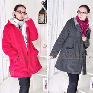 Maternity winter  wadded jacket  winter outerwear berber fleece thickening  cotton-padded jacket free shipping