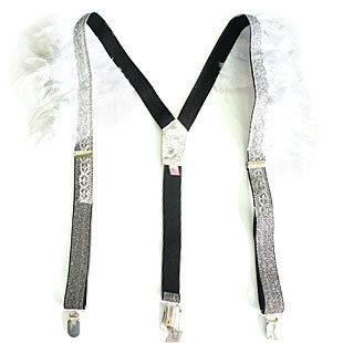 May may arefunctioning - 2012 cute feather suspenders white paragraph feather