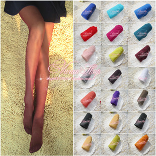 Meat thin multicolour stockings ultra-thin candy color socks sexy beautiful