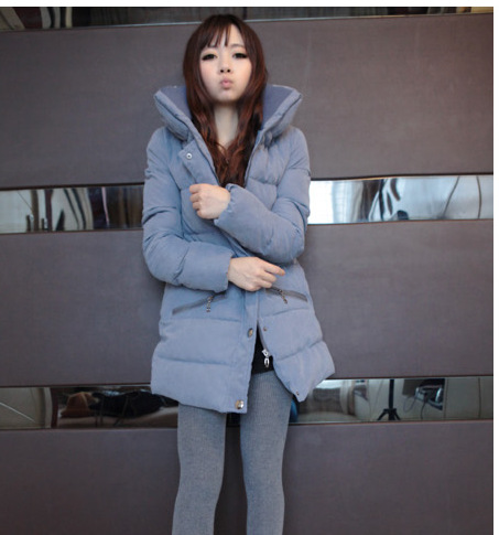 Medium-long cotton-padded jacket 374