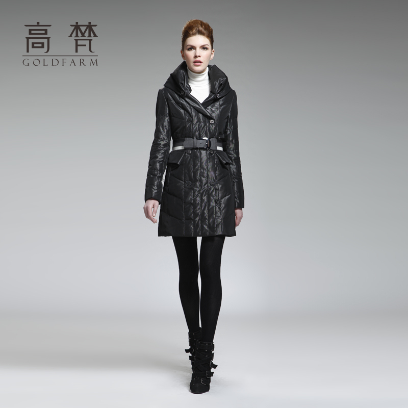 Medium-long slim down coat outerwear winter women's