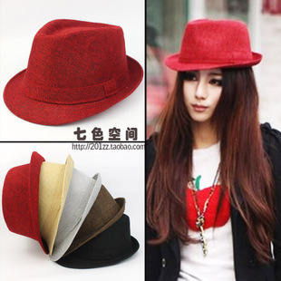 Men and women hat trend of the Han Yinglun paragraph jazz cap hip-hop hat jazz hat the retro red hat day free shipping