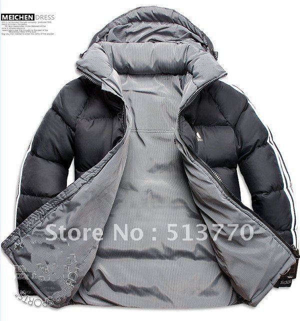 Men Double Side Wear Thicken Winter Outdoor Windbreaker Heavy Coats Down Jacket Clothes L XL XXL XXXLFree Shipping Black