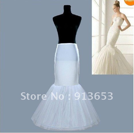 Mermaid Petticoat/slip 1 Hoop Bone Elastic Wedding Dress Crinoline Trumpet Weddings Events Wedding Accessories Petticoats