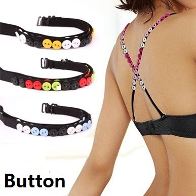 Merry Christmas! 10 Pairs /lot  New Fashion Very Lovely buttonHalter Bra Shoulder Straps JHB-185