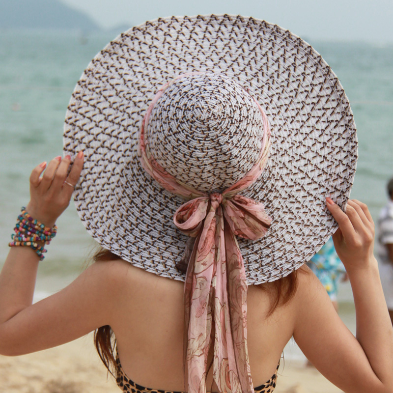 Mesh pilotaxitic summer decoration sun-shading strawhat chromophous sun hat beach hat