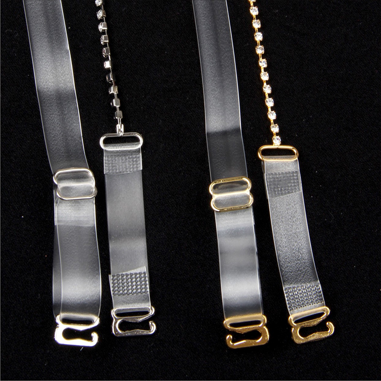 Mesopotamians diamond invisible spaghetti strap transparent rhinestone shoulder strap pectoral girdle