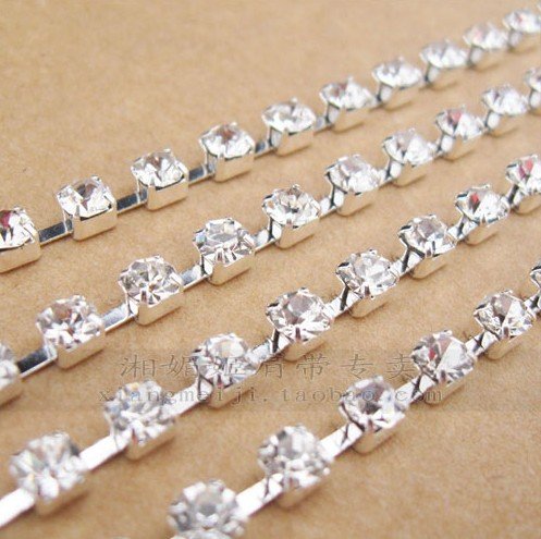 Metal diamond shoulder strap diamond underwear bra with Dense drilling single row Women Bra Transparent Bra straps hanging neck