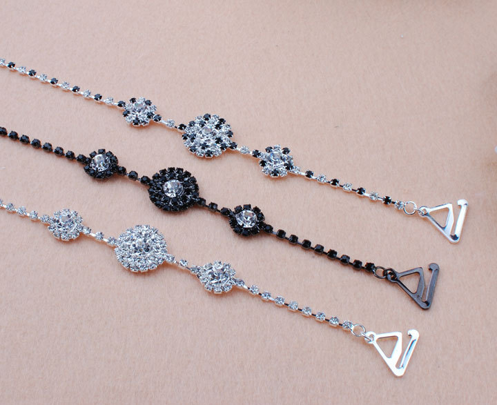 Metal diamond shoulder strap rhinestone shoulder strap rhinestone underwear pectoral girdle diamond ring