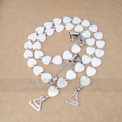 Metal diamond shoulder strap rhinestone shoulder strap rhinestone underwear pectoral girdle heart shell