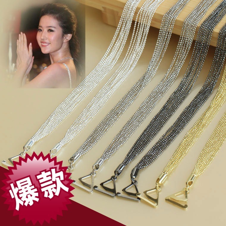 Metal  rhinestone chain  shoulder straps  underwear bra strap