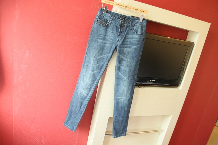 METERS BONWE print skinny jeans 256983 0.41kg