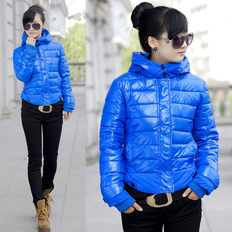 METERS BONWE thickening down coat female short design fashion with a hood