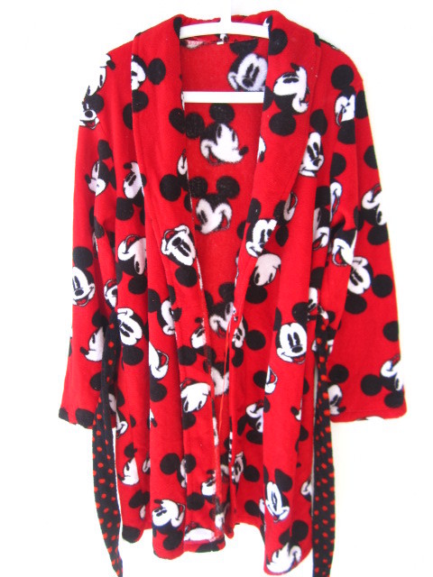 MICKEY robe sleepwear fashion vintage long-sleeve