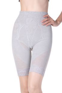 Mid waist abdomen drawing butt-lifting thin panties beauty care slimming body shaping pants corset pants
