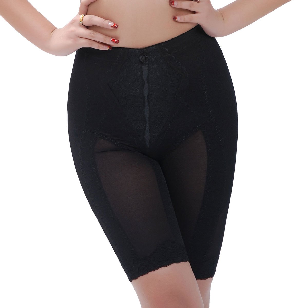 Mid waist body shaping pants abdomen drawing butt-lifting slim waist pants legs corset pants drawing abdomen pants 2013