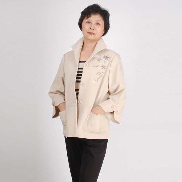 Middle-Age Women Outerwear Quinquagenarian Women's Outerwear Mother Clothing Outerwear Spring And Autumn CM-W0072