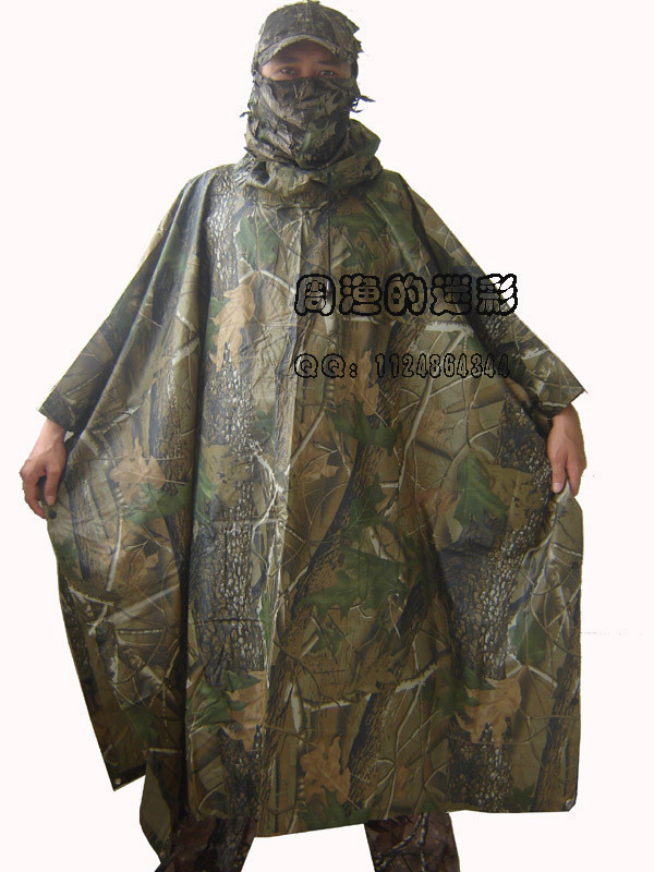 Military Outdoor Biomimicry Camouflage Burberry raincoat waterproof bird Camouflage poncho awning mats Free Shipping