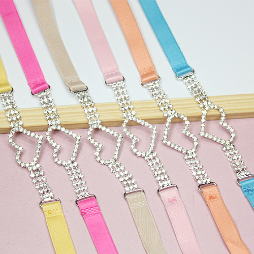 Millenum showiest of multicolour candy color rhinestone love single halter-neck shoulder strap underwear belt