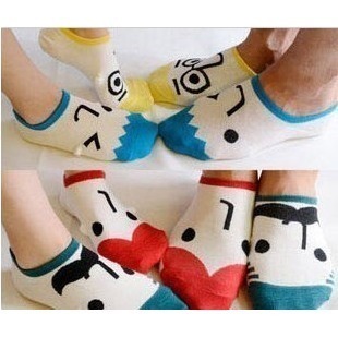 min  order   $10  cotton  expressions sock couple men socks women socks